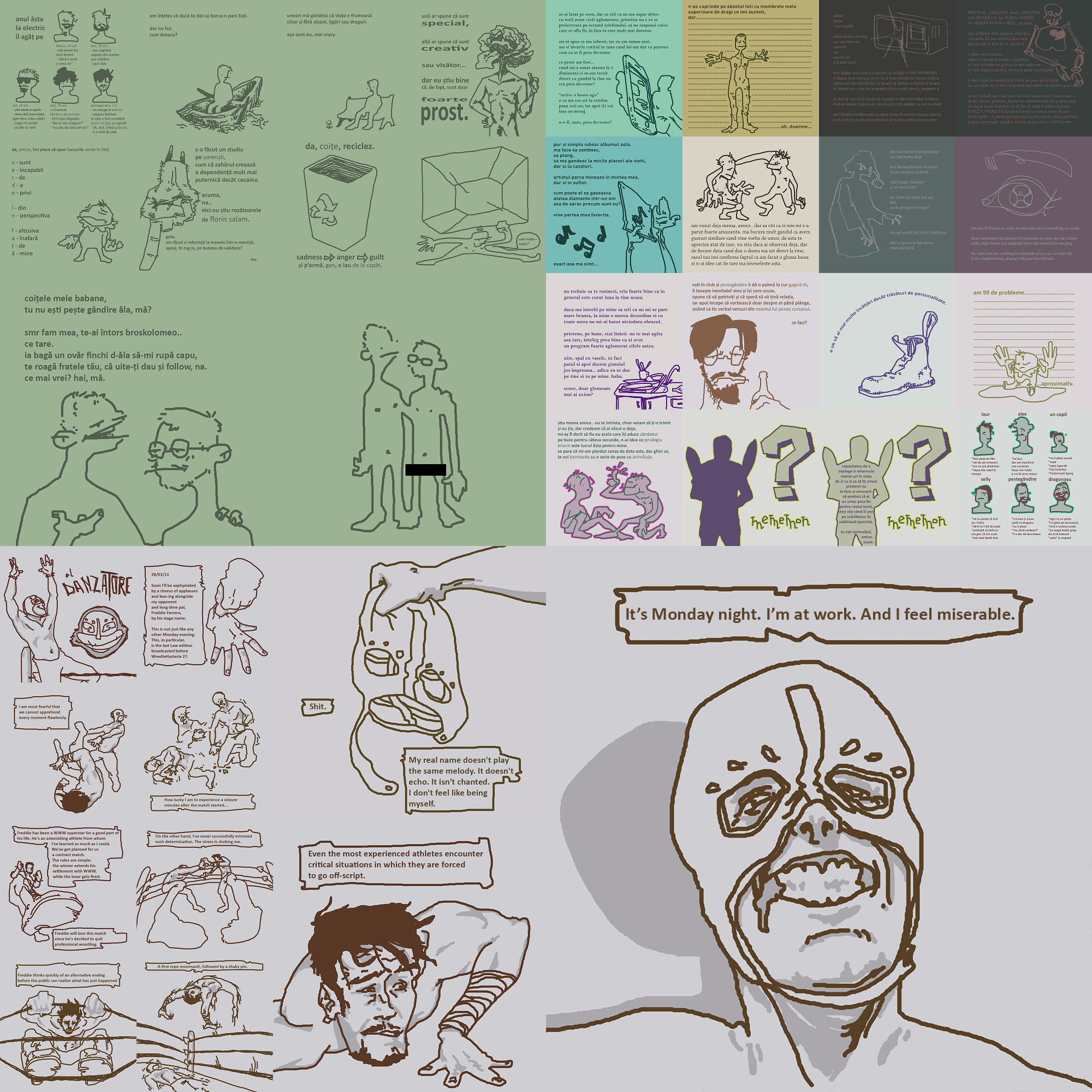 Overthinker meme artwork
